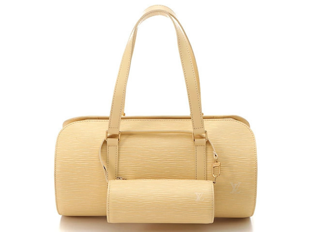 LOUIS VUITTON Soufflot Handbag Epi Vanilla